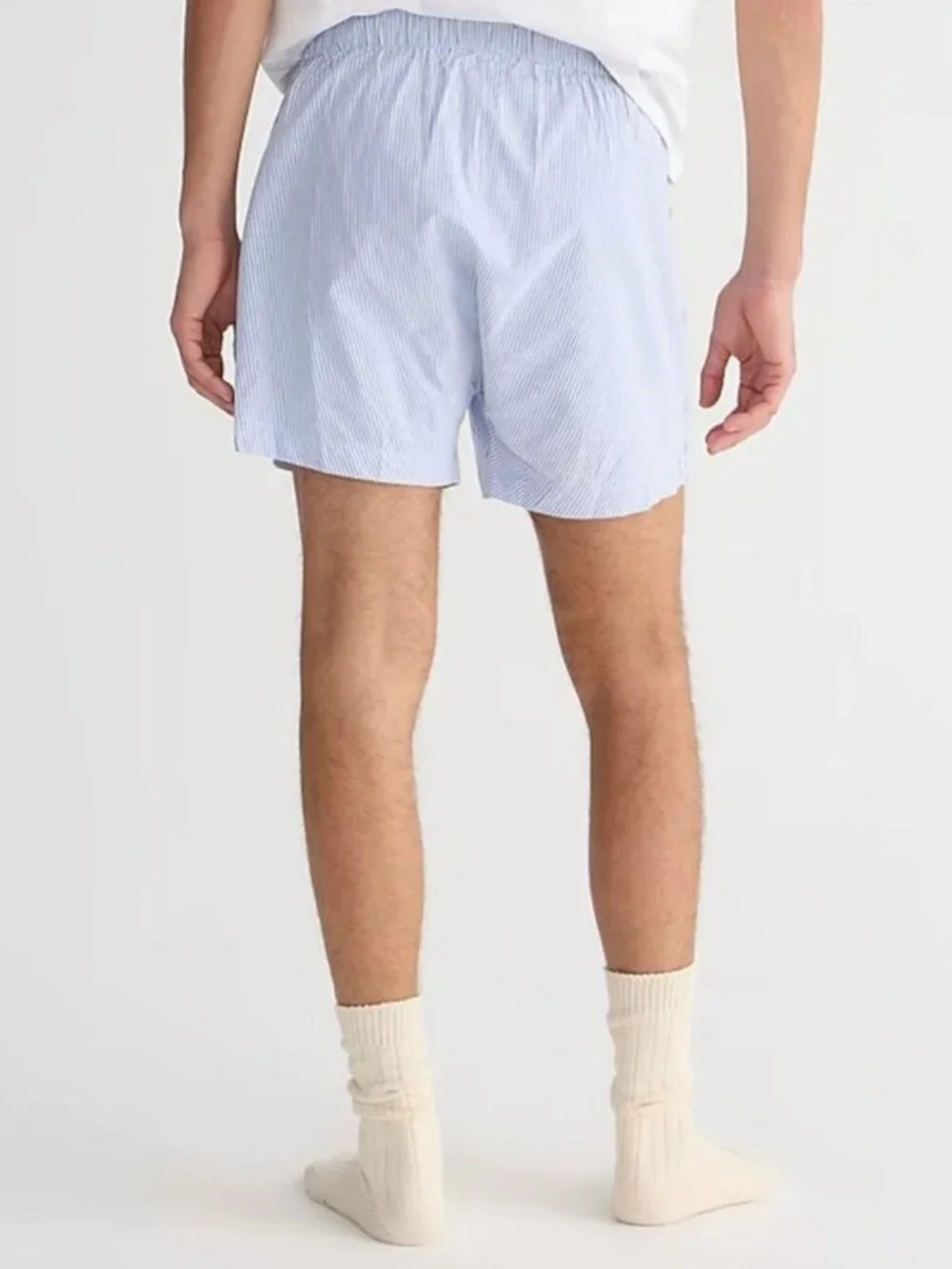 Men’s J. Crew Blue/White Striped Boxer XS NWT